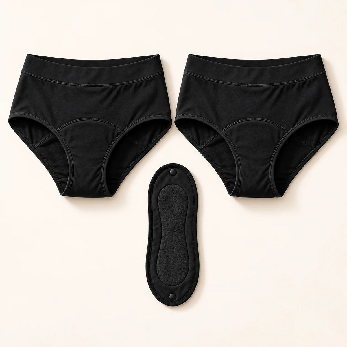 Starter Set in Black — 2 pairs and 1 pad
