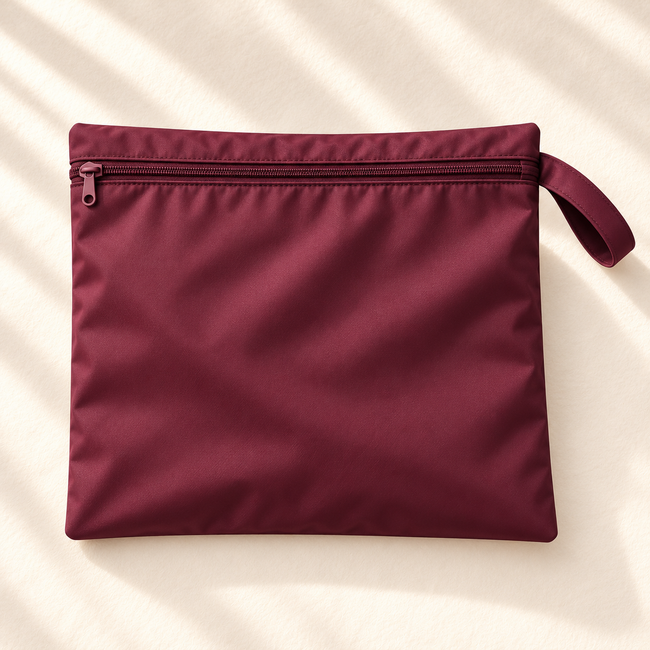 Drylora travel wet bag in burgundy