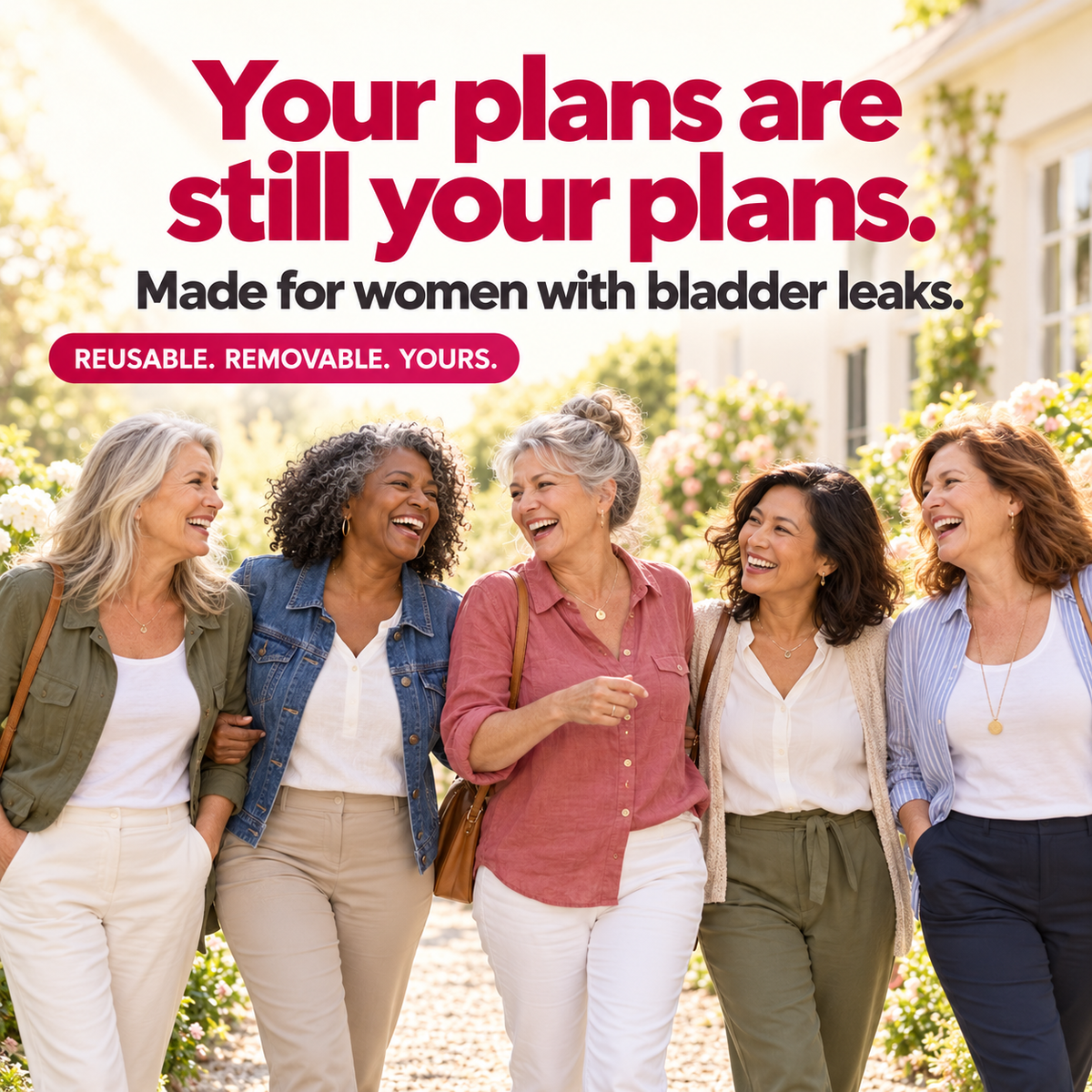 Your plans are still your plans: illustrative lifestyle scene for women with bladder leaks