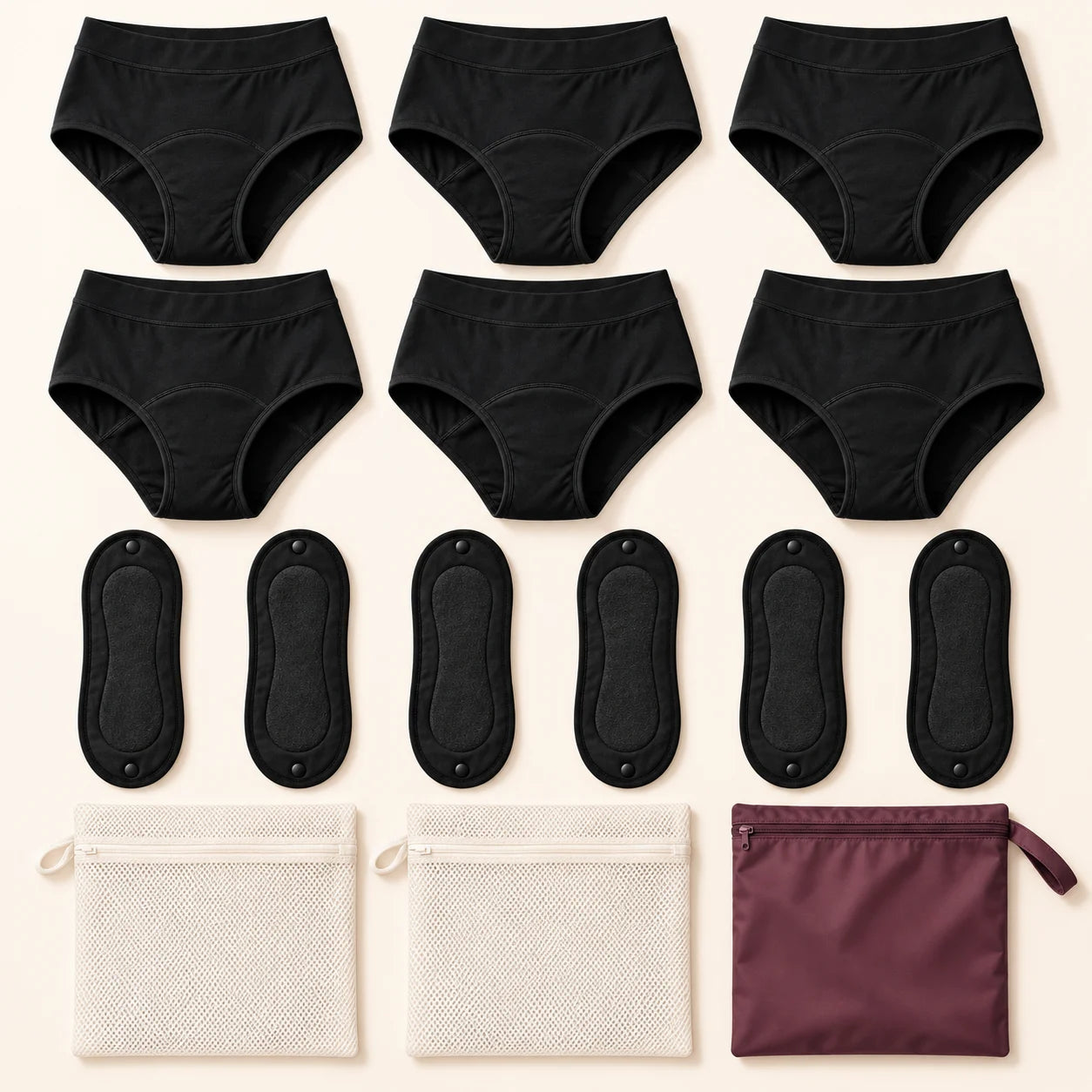 Complete Set contents in Black