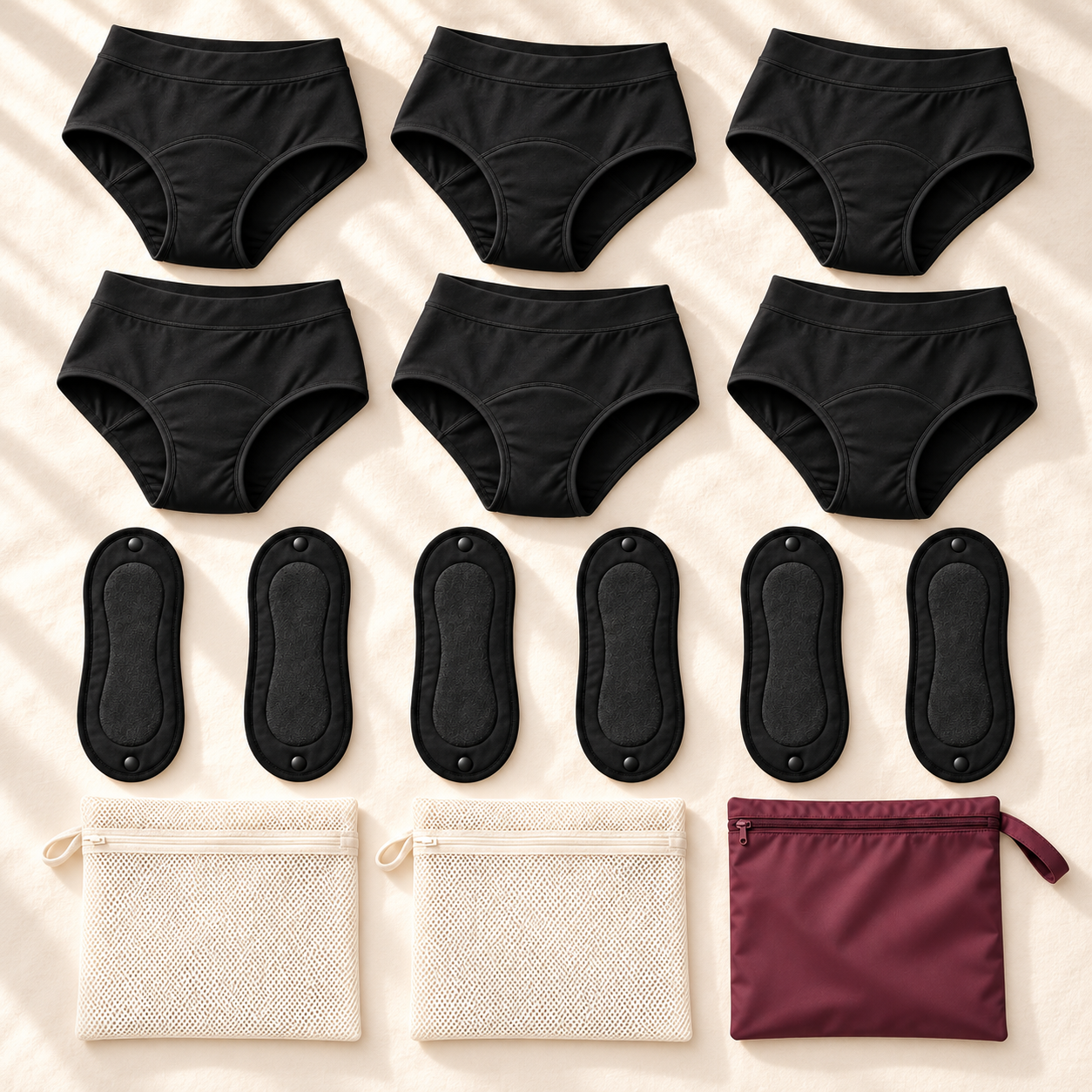Complete Set contents shown in Black